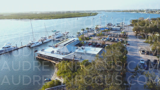 Aerial Marina Inter Coastal.  Ponce Inlet, Florida