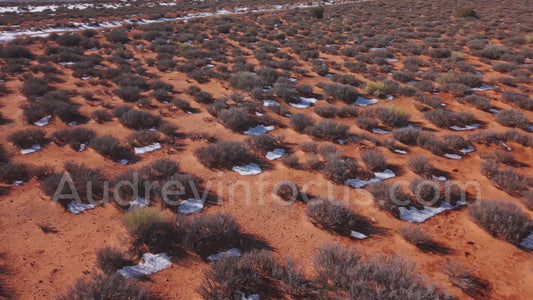 Winter Through Monument Valley – Snowy Desert Drone Footage (4K)