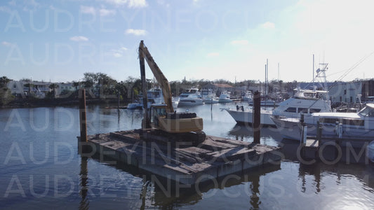 Marine Construction at Waterfront Marina