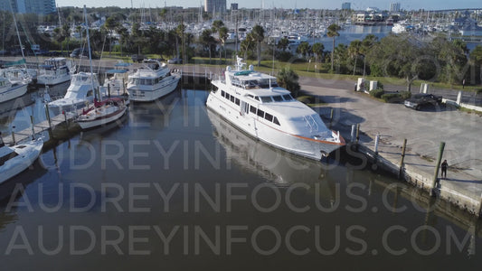 Luxury Yacht at the Heart of the Marina