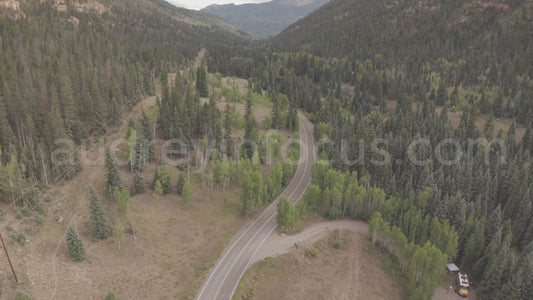 Pines, Aspens & Winding Road in Colorado (4K)